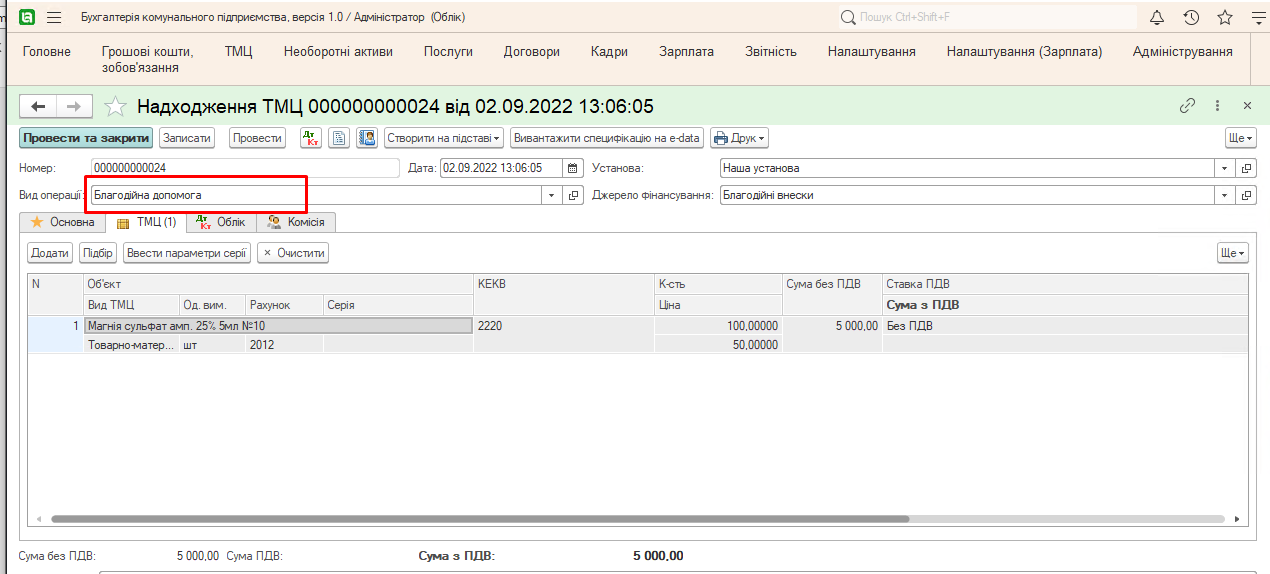 операція Благодійна допомога,