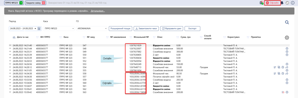 В який момент часу формується діапазон номерів для ПРРО і яким чином він поповнюється?