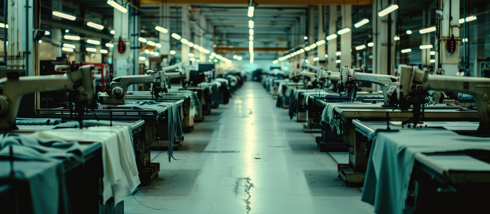 Фон швейного производства